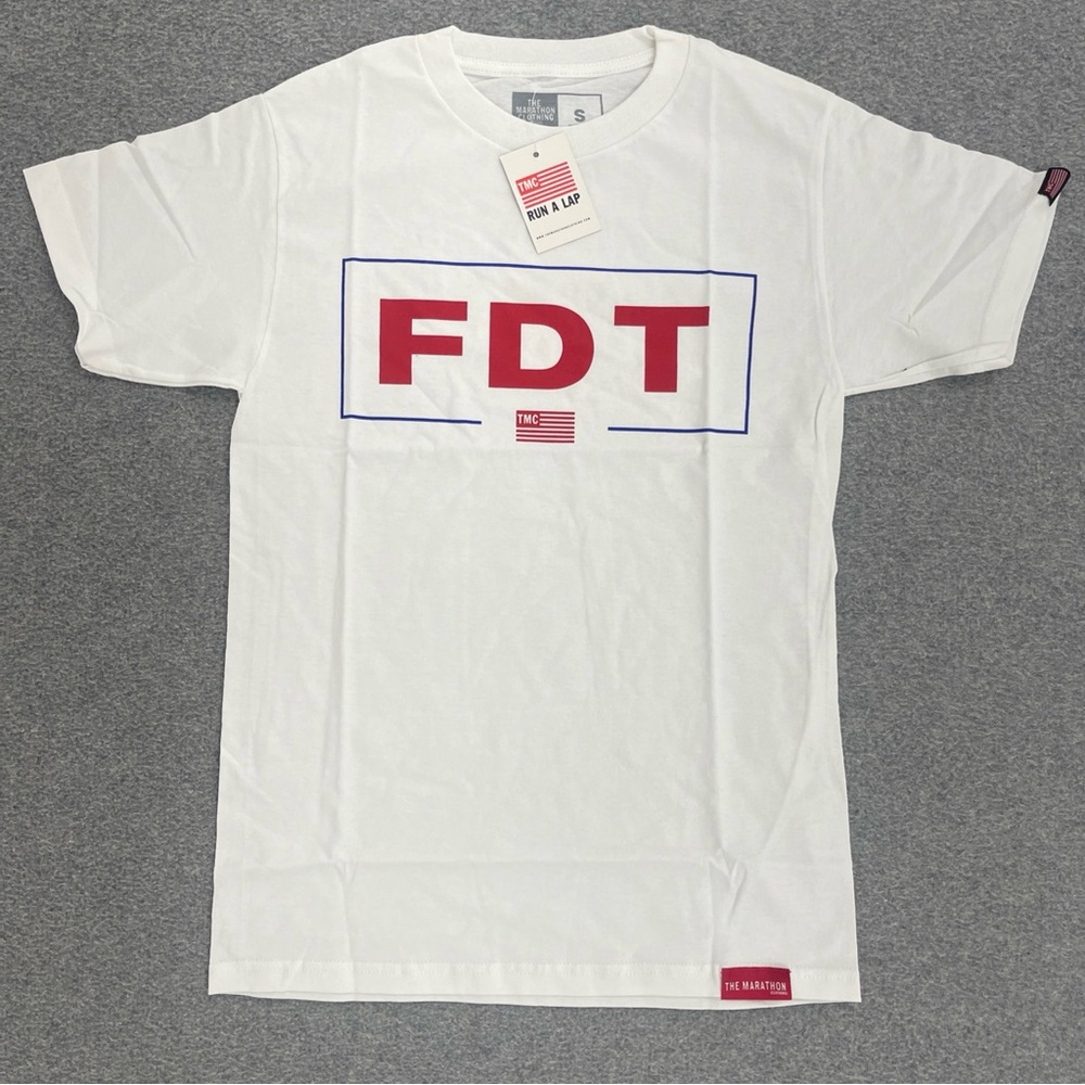 The Marathon Clothing White and Red Logo Tee